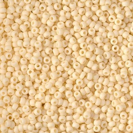 11-492F Matte Opaque Dark Cream, Miyuki Seed Beads 