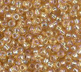 8-1003 Silverlined Gold AB, Miyuki Seed Bead 8/0