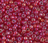 8-1010 Silverlined Flame Red AB, Miyuki Seed Bead 11/0