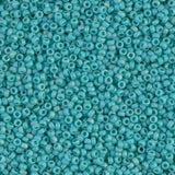 15-412FR Matte Opaque Turquoise Green AB, Miyuki Glass Seed Bead