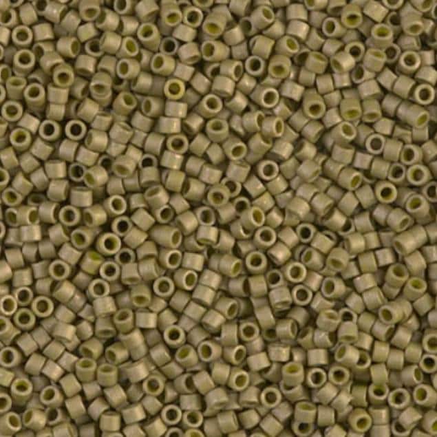 Matte Opaque Golden Olive Luster Miyuki Delica DB0371 11/0