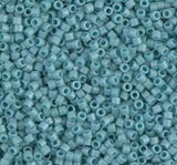 DB0375 11/0 Matte Opaque Turquoise Blue Luster Miyuki Delica