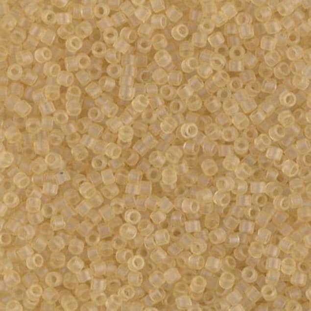 Matte Transparent Pale Topaz Luster Miyuki Delica DB0382 11/0