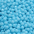 3mm Fire Polish Chalk White Lt Aqua Blue, Czech glass faceted, 03000-34308
