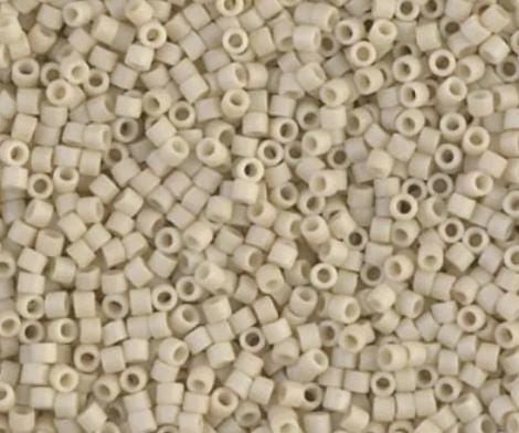 DB0388 11/0 Matte Opaque Bone Luster Miyuki Delica