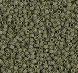 DB0391-1 11/0 Matte Opaque Olive Luster Miyuki Delica