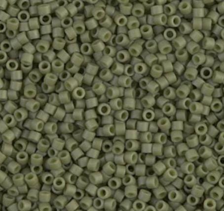 DB0391-1 11/0 Matte Opaque Olive Luster Miyuki Delica