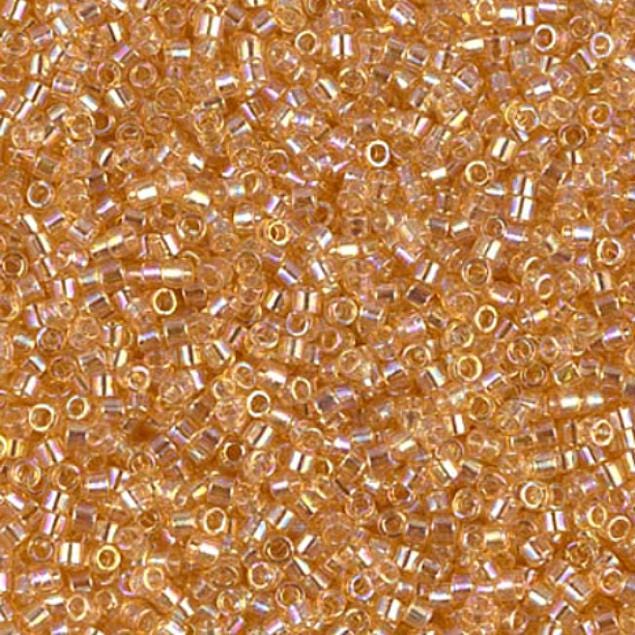 Transparent Light Topaz AB Miyuki Delica DB0100 11/0