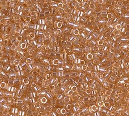 DB0101 11/0 Light Smoky Topaz Gold Luster Miyuki Delica