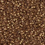 DB0115 11/0 Dark Topaz Gold Luster Miyuki Delica