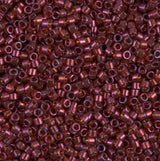 DB0120 11/0 Dark Topaz Claret Luster 11/0 Miyuki Delica