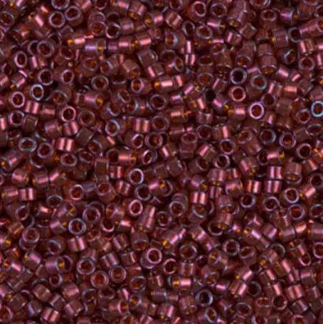 DB0120 11/0 Dark Topaz Claret Luster 11/0 Miyuki Delica