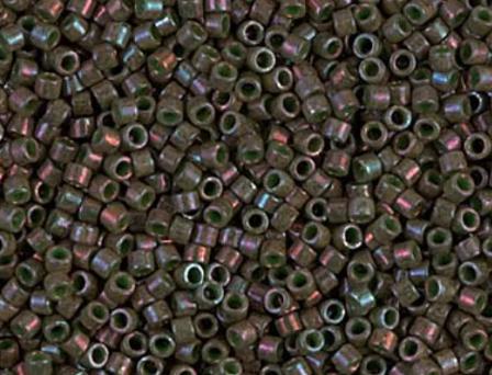 DB0131 11/0 Opaque Dark Olive Luster Miyuki Delica