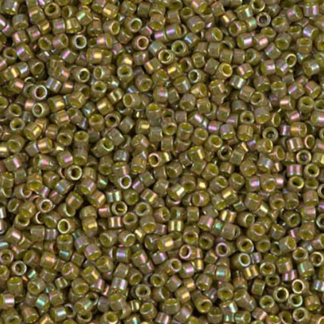 DB0132 11/0 Opaque Blue Gray Luster Miyuki Delica