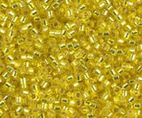 DB0145 11/0 Silver Lined Yellow Miyuki Delica