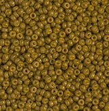 11-4491 Duracoat Dyed Opaque Spanish Olive, Miyuki Seed Bead 11/0