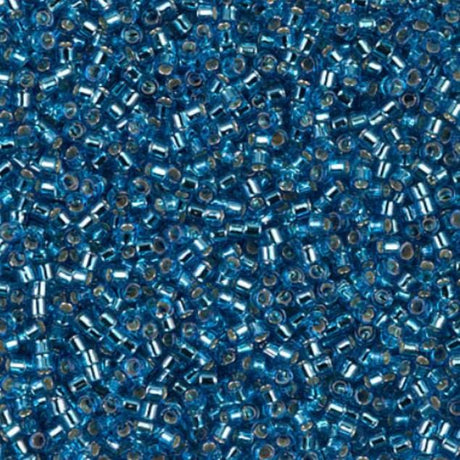 Silver Lined Capri Blue Miyuki Delica 11/0 DB0149
