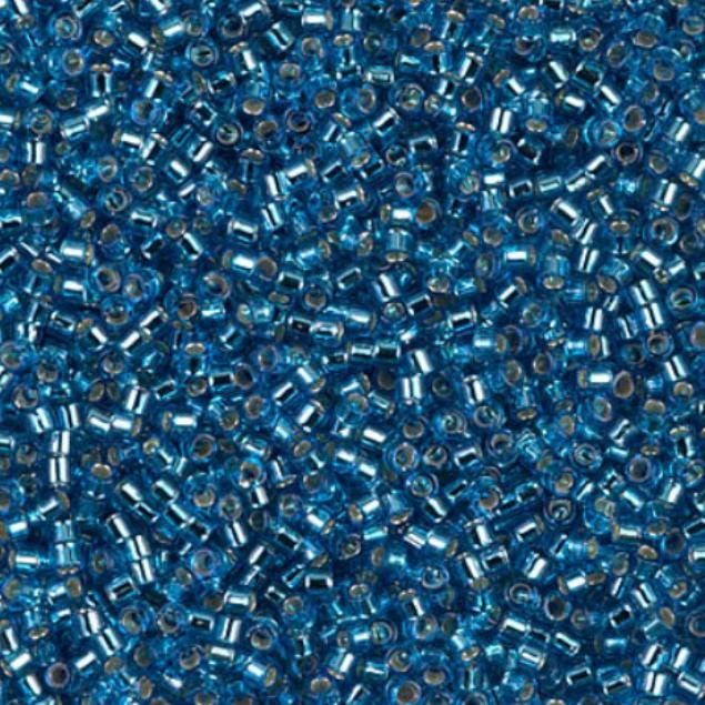 Silver Lined Capri Blue Miyuki Delica 11/0 DB0149