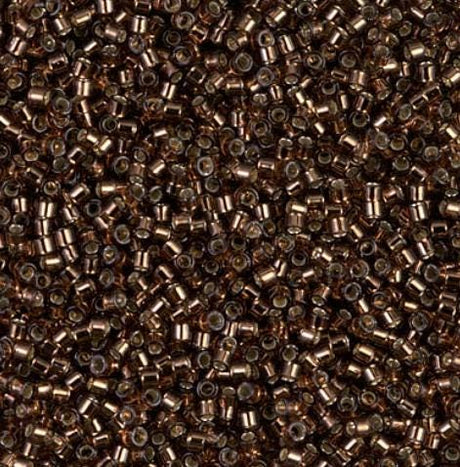 DB0150 11/0 Silver Lined Root Beer Miyuki Delica