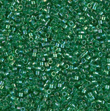 DB0152 11/0 Transparent Green AB Miyuki Delica