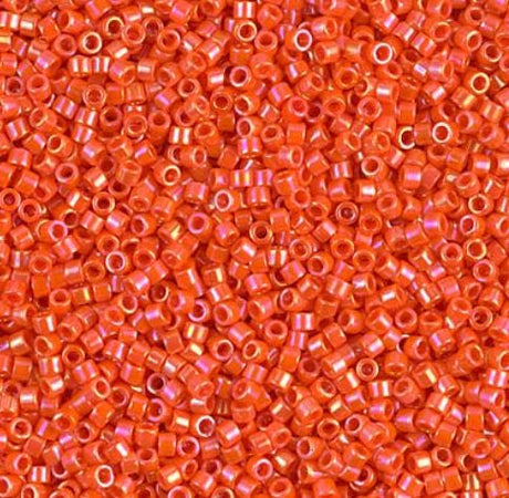 DB0161 11/0 Opaque Orange AB Miyuki Delica