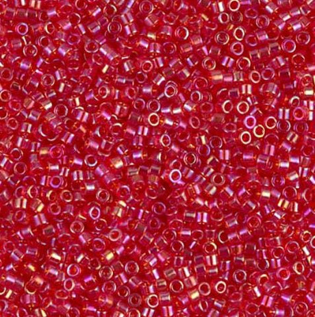 DB0172 11/0 Transparent Red AB Miyuki Delica