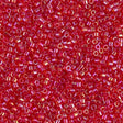 DB0172 11/0 Transparent Red AB Miyuki Delica