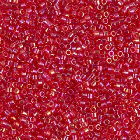 DB0172 11/0 Transparent Red AB Miyuki Delica