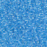 DB0176 11/0 Transparent Aqua AB Miyuki Delica