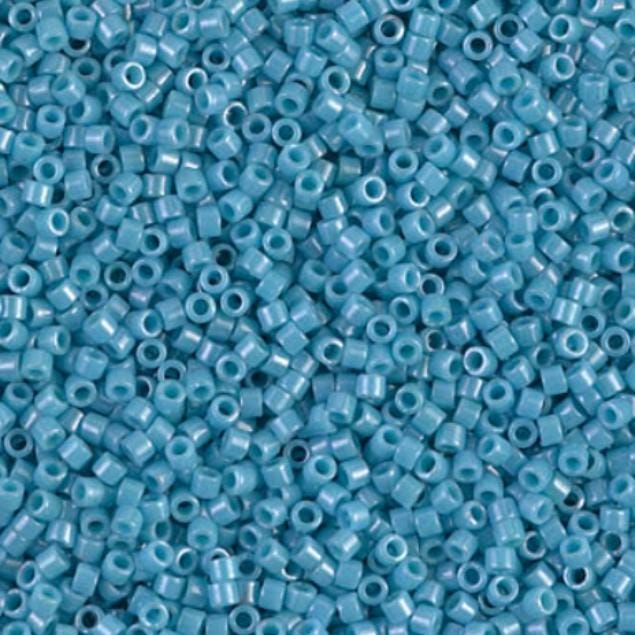DB0218 11/0 Opaque Medium Turquoise Blue Luster Miyuki Delica