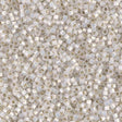 DB0223 11/0 Silver Lined White Opal AB Miyuki Delica