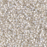 DB0223 11/0 Silver Lined White Opal AB Miyuki Delica
