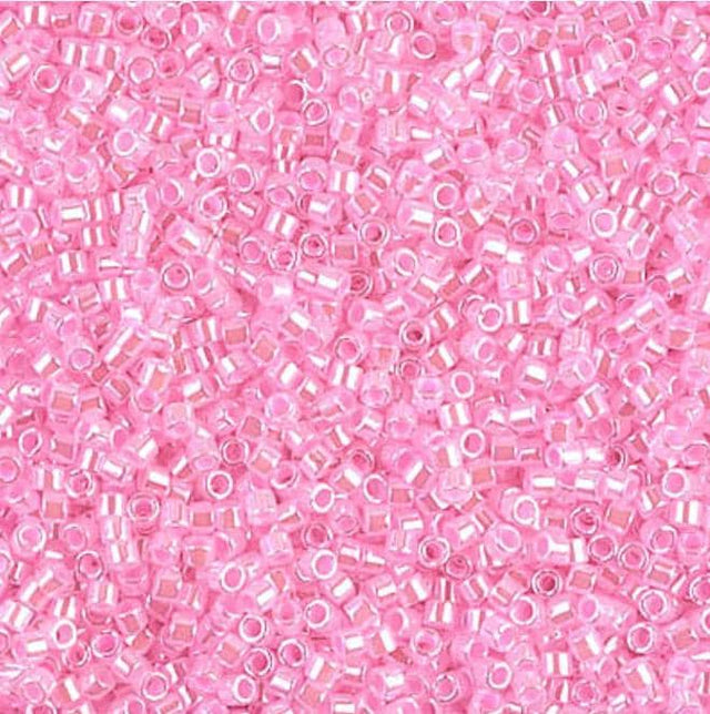 DB0245 11/0 Cotton Candy Pink Ceylon Miyuki Delica 