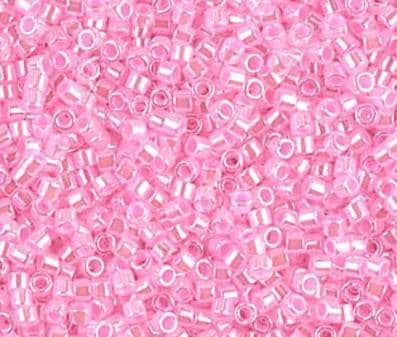 DB0245 11/0 Cotton Candy Pink Ceylon Miyuki Delica