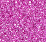 DB0247 11/0 Hot Pink Ceylon Miyuki Delica