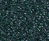DB0275 11/0 Lined Emerald Luster Miyuki Delica