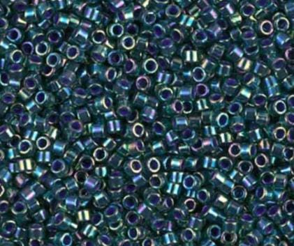 DB0276 11/0 Lined Emerald AB Miyuki Delica
