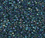 DB0276 11/0 Lined Emerald AB Miyuki Delica