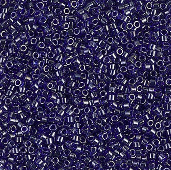 DB0277 11/0 Transparent Cobalt Luster Miyuki Delica 