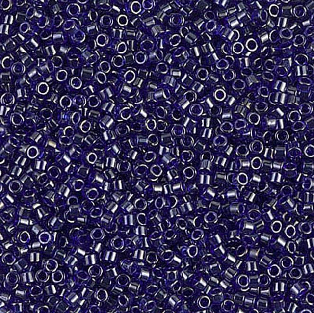 DB0277 11/0 Transparent Cobalt Luster Miyuki Delica 