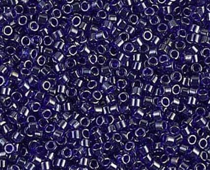DB0277 11/0 Transparent Cobalt Luster Miyuki Delica