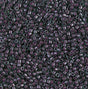 DB0279 11/0 Cranberry Lined Emerald Luster Miyuki Delica 