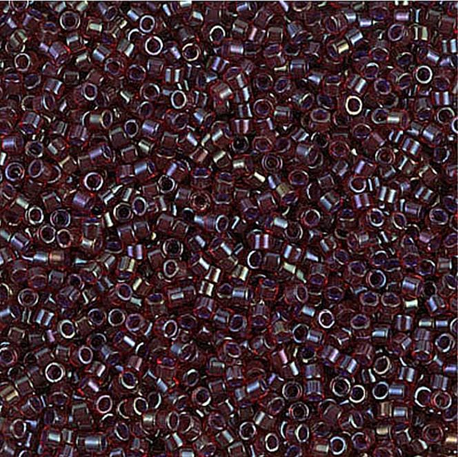 DB0296 11/0 Lined Ruby AB Miyuki Delica 