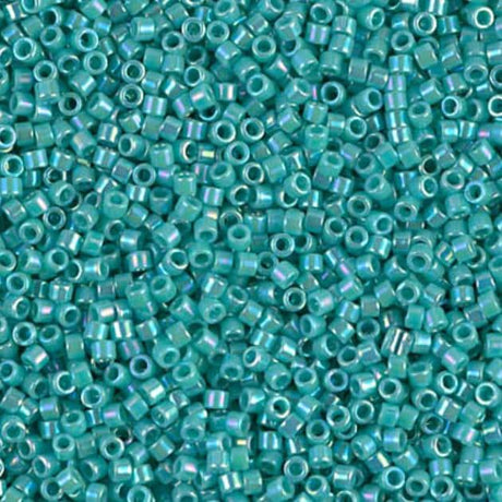 Opaque Green Turquoise AB Miyuki Delica 11/0 DB0166