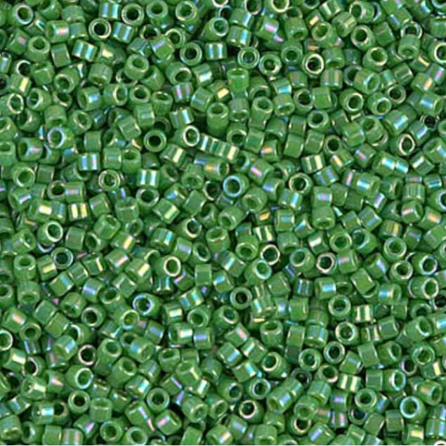 DB0163 11/0 Opaque Green AB Miyuki Delica