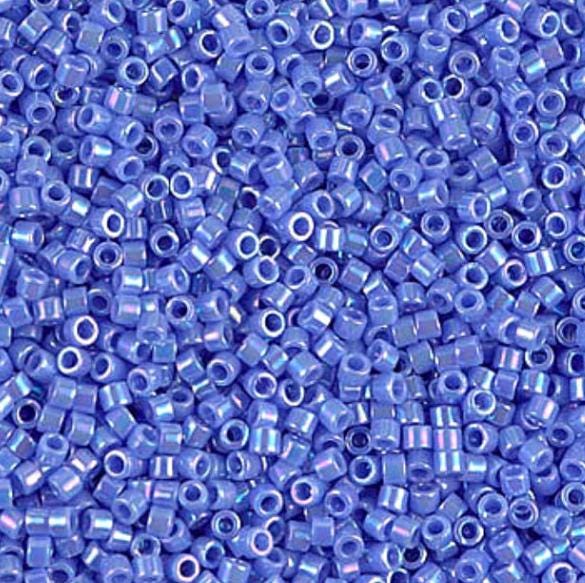 DB0167 11/0 Opaque Medium Blue AB Miyuki Delica