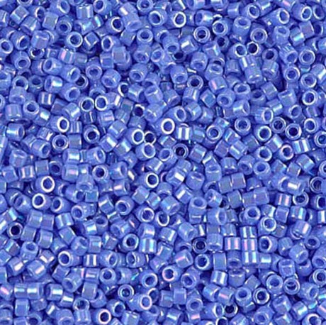 DB0167 11/0 Opaque Medium Blue AB Miyuki Delica