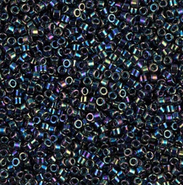 DB0005 11/0 Metallic Variegated Blue Iris Miyuki Delica