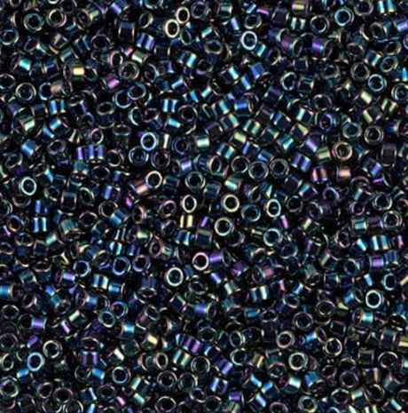 DB0005 11/0 Metallic Variegated Blue Iris Miyuki Delica