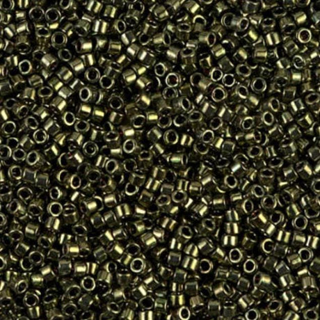 DB00011 11/0 Metallic Olive Miyuki Delica 